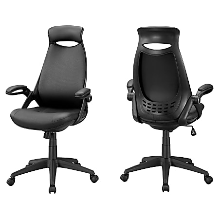 Monarch Specialties Ergonomic High-Back Office Chair, Black