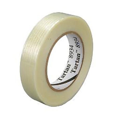 3M® 8934 Strapping Tape, 3/4" x 60 Yd., Clear, Case Of 12