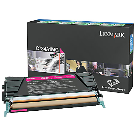 Lexmark™ C734A1MG Magenta Return Toner Cartridge