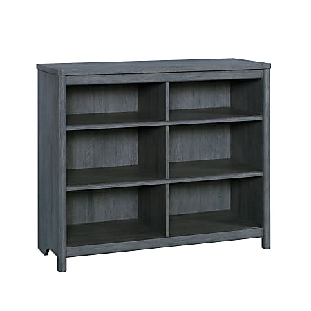 Sauder® Dover Edge 37"H 6-Shelf Cubby Storage Bookcase, Denim Oak