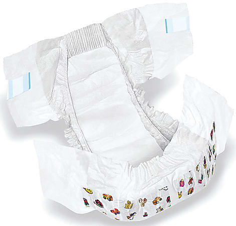 DryTime Disposable Baby Diapers, Size 6, 35+ Lb, White, 15 Diapers Per Bag, Case Of 8 Bags