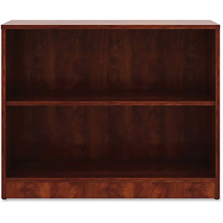 Lorell® 30"H 2-Shelf Bookcase, Cherry