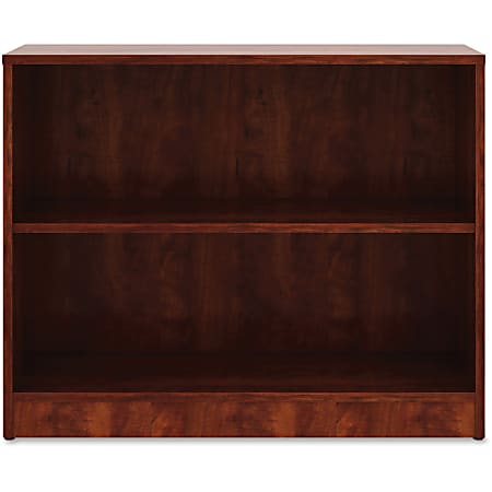 Lorell® 30"H 2-Shelf Bookcase, Cherry