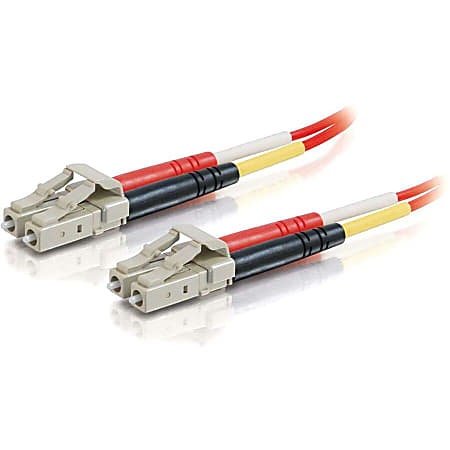 C2G 2m LC-LC 62.5/125 OM1 Duplex Multimode PVC Fiber Optic Cable - Red - LC Male - LC Male - 6.56ft - Red