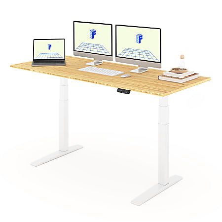 お歳暮ならオンライン E7 FlexiSpot Pro Standing Height Adjustable W 72 Electric パソコンデスク