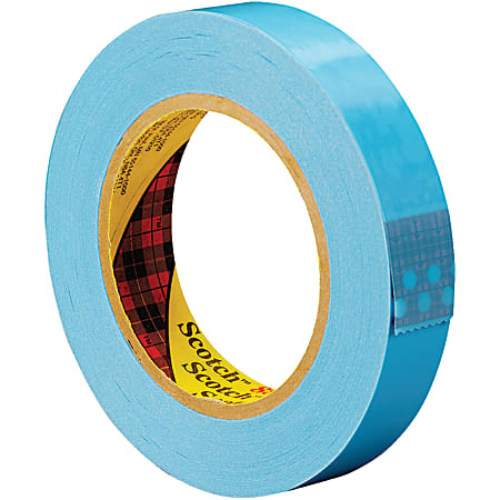 Scotch® 8896 Strapping Tape, 3" Core, 1" x 60 Yd., Blue, Case Of 36