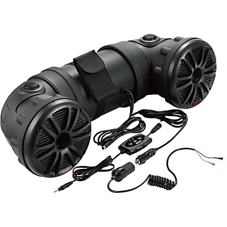 BOSS AUDIO ATV25B Powersports Plug and Play Audio System with Weather Proof 6.5 Inch Component Speakers ,Bluetooth Audio Streaming, Built in 450 Watt Amplifier. - 1 Year Warranty