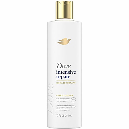 Dove Intensive Repair Hair Conditioner - 12 fl oz (354.9 mL) - Bottle Dispenser - Hair - White - Moisturizing - 1 Each