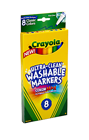 Crayola Ultra-Clean Washable Large Crayons - 16 / Box | Bundle of 5 Boxes