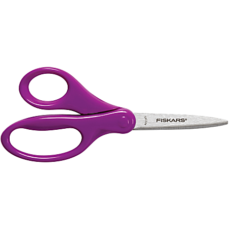 Fiskars 5 Kids' Softgrip Left-Handed Pointed-Tip Scissors (Color Received  May Vary)