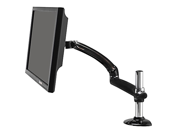 Ergotech Freedom Arm FDM-PC-G01 - Mounting kit (articulating arm, pole, VESA adapter, desk clamp base) - for LCD display - aluminum - metal gray - screen size: up to 27" - desktop