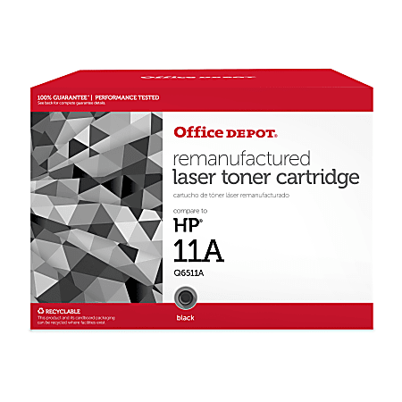 Office Depot® Brand Remanufactured Black Toner Cartridge Replacement For HP 11A