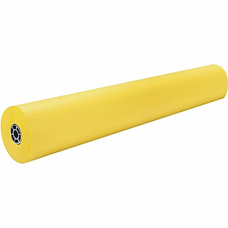 Pacon® Rainbow Duo-Finish Kraft Paper Roll, 36" x 1000', Yellow