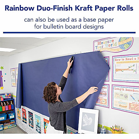 Rainbow Kraft Duo-Finish Kraft Paper Roll, 40 lb, 36 Inches x 1000 Feet,  Black