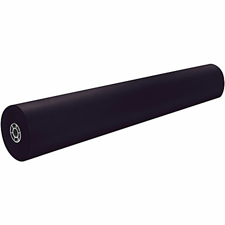 Pacon Rainbow Duo Finish Kraft Paper Roll 36 x 1000 Black - Office