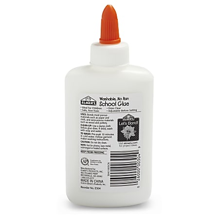 Elmer's Washable School Glue - 7.62 oz - 1 Each - White - Galloway Office  Supply
