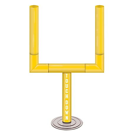 Amscan Plastic Football Goal Centerpieces, 14", Yellow, Pack Of 4 Centerpieces