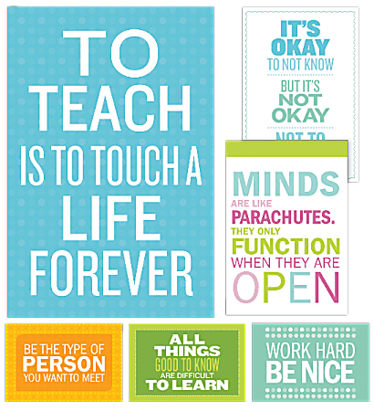 Scholastic Teacher's Friend Inspirational Quotes Poster Set, Grades 3 - 6