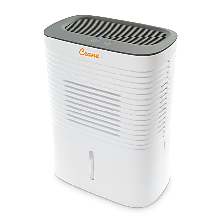 Crane 4 Pint Compact Dehumidifier with Timer Function,