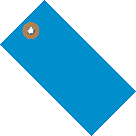 Tyvek® Shipping Tags, #5, 4 3/4" x 2 3/8", Blue, Box Of 100