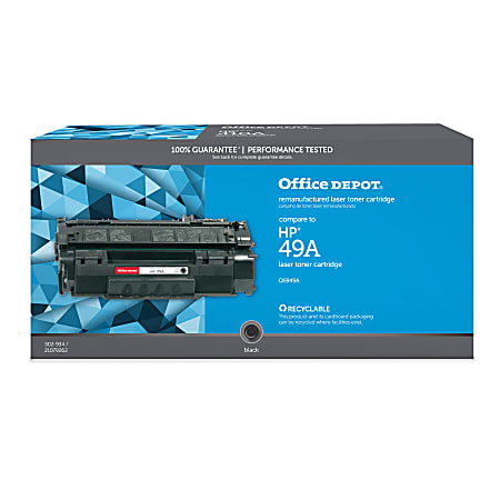 Office Depot® Remanufactured Black Toner Cartridge Replacement For HP 49A