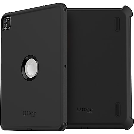OtterBox Defender Series Pro Rugged Carrying Case Holster For 12.9" Apple iPad® Pro 5th Gen, iPad® Pro 4th Gen, iPad® Pro 3rd Gen Tablet, Black