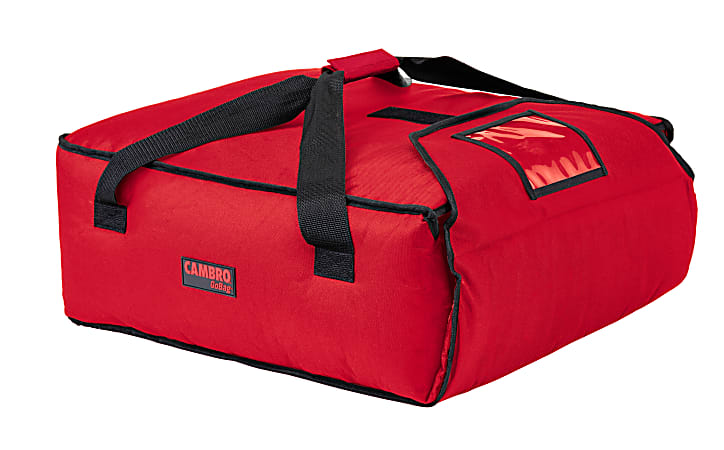Cambro Standard Pizza GoBags, For 3 Boxes, Red,