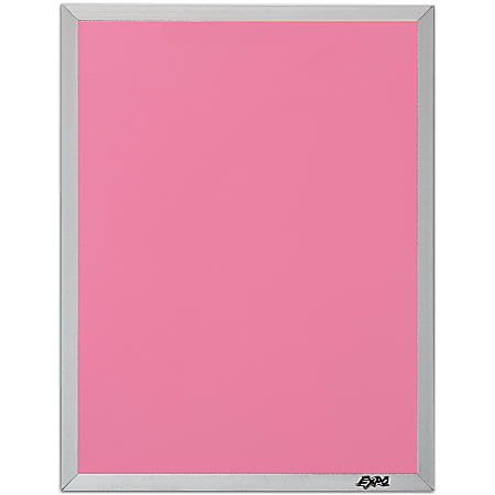 EXPO® Magnetic Dry-Erase Board, 8 1/2" x 11", Pink Board, Brushed Aluminum Frame