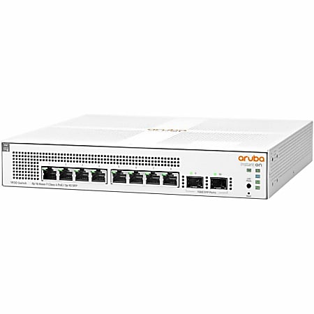 HPE Networking Instant On 1930 8G Class4 PoE 2SFP 124W Switch - Switch - L2+ - managed - 8x 10/100/1000 (PoE+) + 2x Gigabit SFP - JL681A