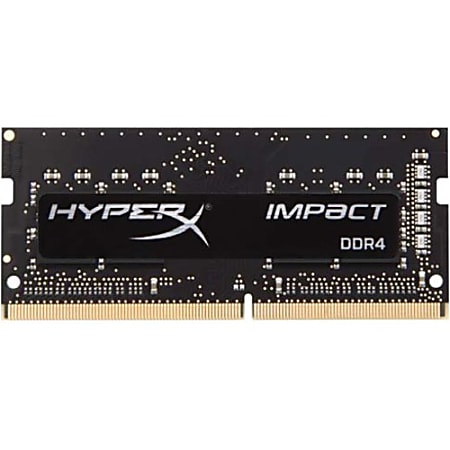 Kingston HyperX Impact 16GB (2 x 8GB) DDR4 SDRAM Memory Kit - 16 GB (2 x 8GB) - DDR4-3200/PC4-25600 DDR4 SDRAM - 3200 MHz - CL20 - 1.20 V - Non-ECC - Unbuffered - 260-pin - SoDIMM