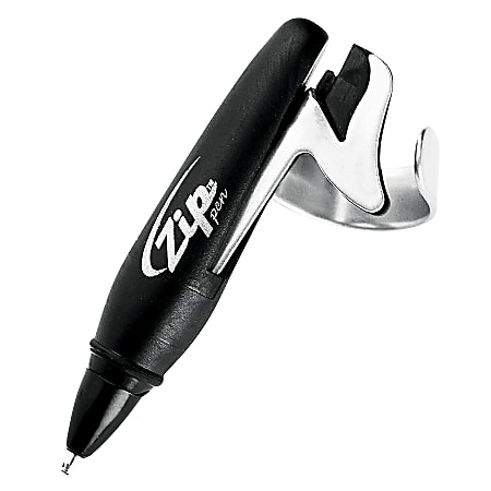 Freeform Zip® Pens, 0.5 mm, Fine Point, Black Barrel, Black Ink, Pack Of 2