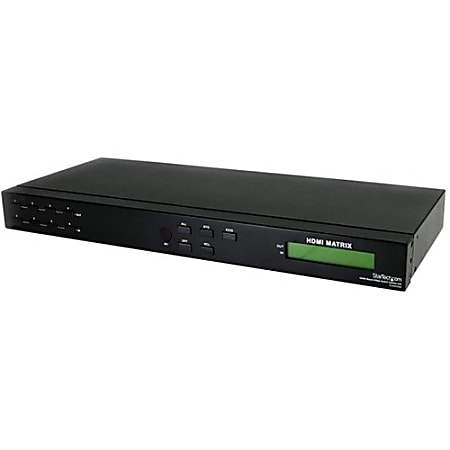 StarTech.com 4x4 HDMI Matrix Video Switch Splitter with Audio and RS232 - 4 x HDMI Digital Audio/Video In