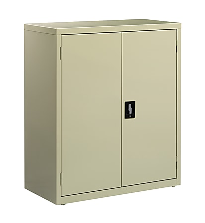 Lorell® Fortress Series 18"D Steel Storage Cabinet, Fully Assembled, 3-Shelf, Putty