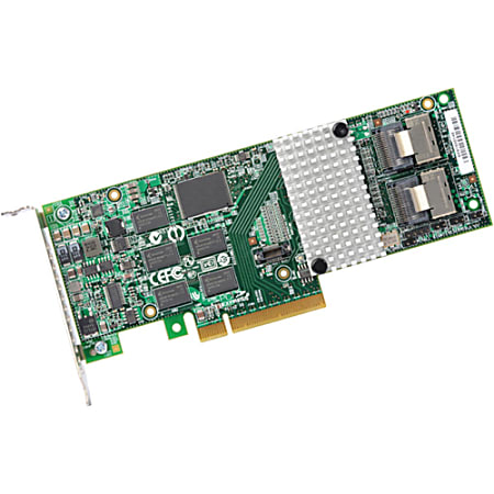 LSI Logic MegaRAID 9261-8i SGL 8-port SAS RAID Controller - Serial ATA/600 - PCI Express 2.0 x8 - Plug-in Card - RAID Supported - 0, 1, 5, 6, 10, 50, 60 RAID Level - 2 Total SAS Port(s) - 2 SAS Port(s) Internal