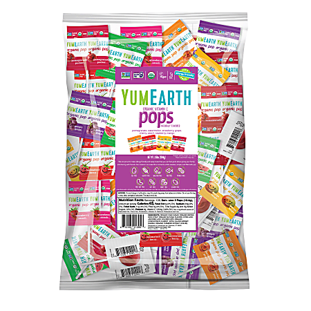 YumEarth Organic Vitamin C Lollipops, Box Of 250 Lollipops