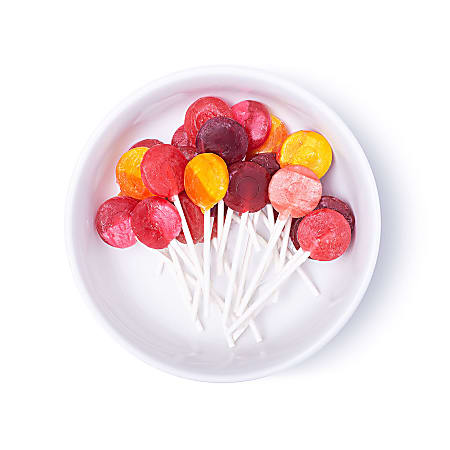 Charms Organic Pops (50 Pack), Fruit Flavored Lollipops