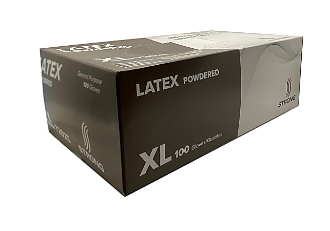 Latex Powdered Gloves, Cream, X-Large, 100/Box Latex Powdered Gloves, Cream, X-Large, 100/Box