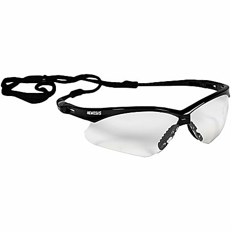 KleenGuard V30 Nemesis Safety Eyewear - Universal Size - UVA, UVB, UVC, Eye Protection - Polycarbonate Lens - Clear - 12 / Carton