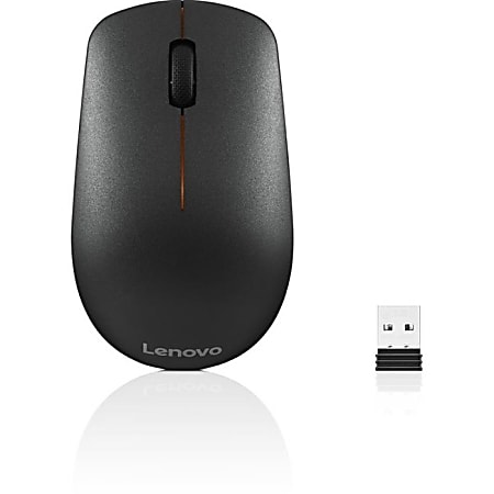 Lenovo 400 Wireless Mouse 1.46 H x 4.17 W x 2.48 D Black GY50R91293 -  Office Depot