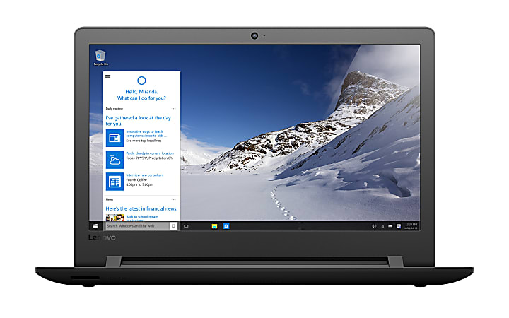 Lenovo IdeaPad 110 Laptop 15.6 HD Screen Intel Core i3 8GB Memory