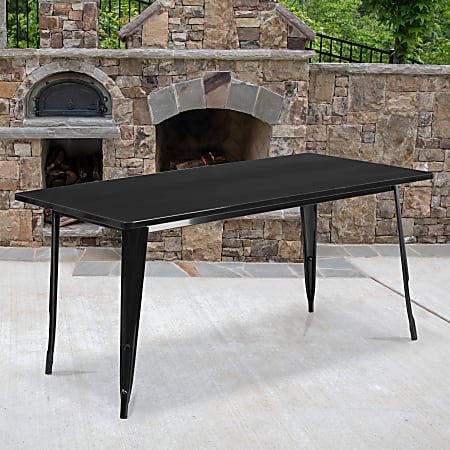 Flash Furniture Commercial Grade Indoor/Outdoor Metal Table,