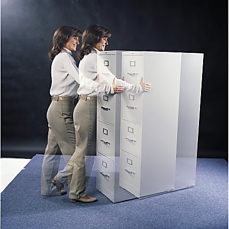 Lorell File Cabinet Sliders - Vinyl - Gray Lorell File Cabinet Sliders - Vinyl - Gray