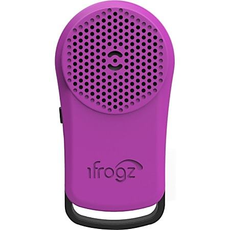 ifrogz Tadpole Speaker System - 1 W RMS - Battery Rechargeable - Wireless Speaker(s) - Purple