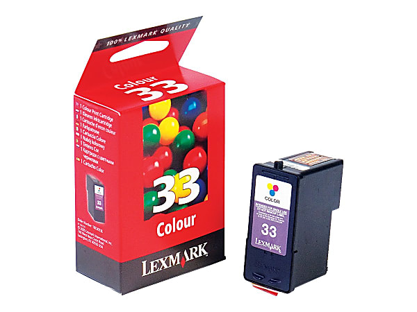 Lexmark™ 33 Tri-Color Ink Cartridge, 18C0033