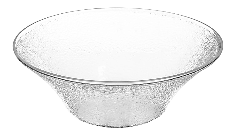Carlisle Pebbled Salad Bowls, 192 Oz, Clear, Pack Of 4