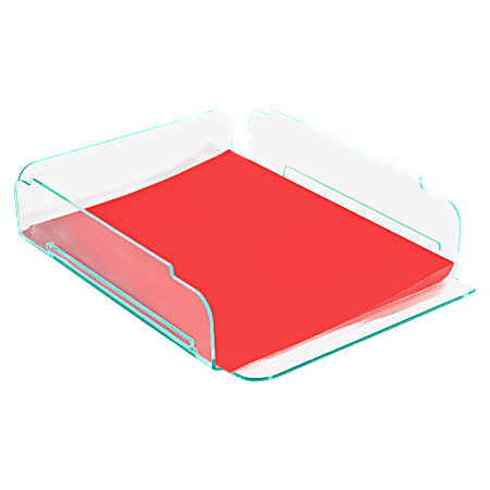 Acrylic stacking store letter tray