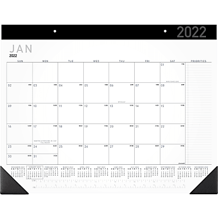 AT-A-GLANCE® Contemporary Monthly Desk Calendar, 21-3/4" x 17", January To December 2022, SK24X00