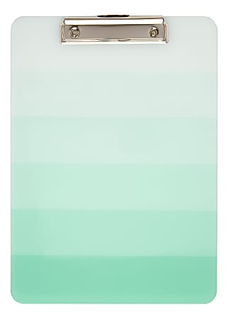 Office Depot® Brand Fashion Clipboard, 9" x 12-1/2", Mint Ombre