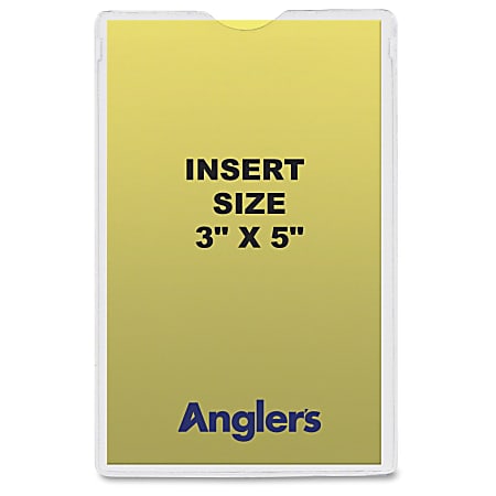 Anglers Self-stick Crystal Clear Poly Envelopes - File - 3" Width x 5" Length - Self-sealing - Polypropylene - 50 / Pack - Crystal Clear