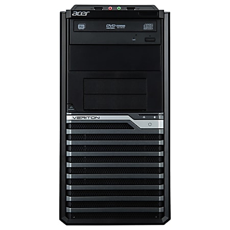Acer Veriton M4630G VM4630G-i7477X Desktop Computer - Intel Core i7 i7-4770 3.40 GHz - 8 GB DDR3 SDRAM - 1 TB HDD - Windows 7 Professional 64-bit - Mini-tower - Black, Silver
